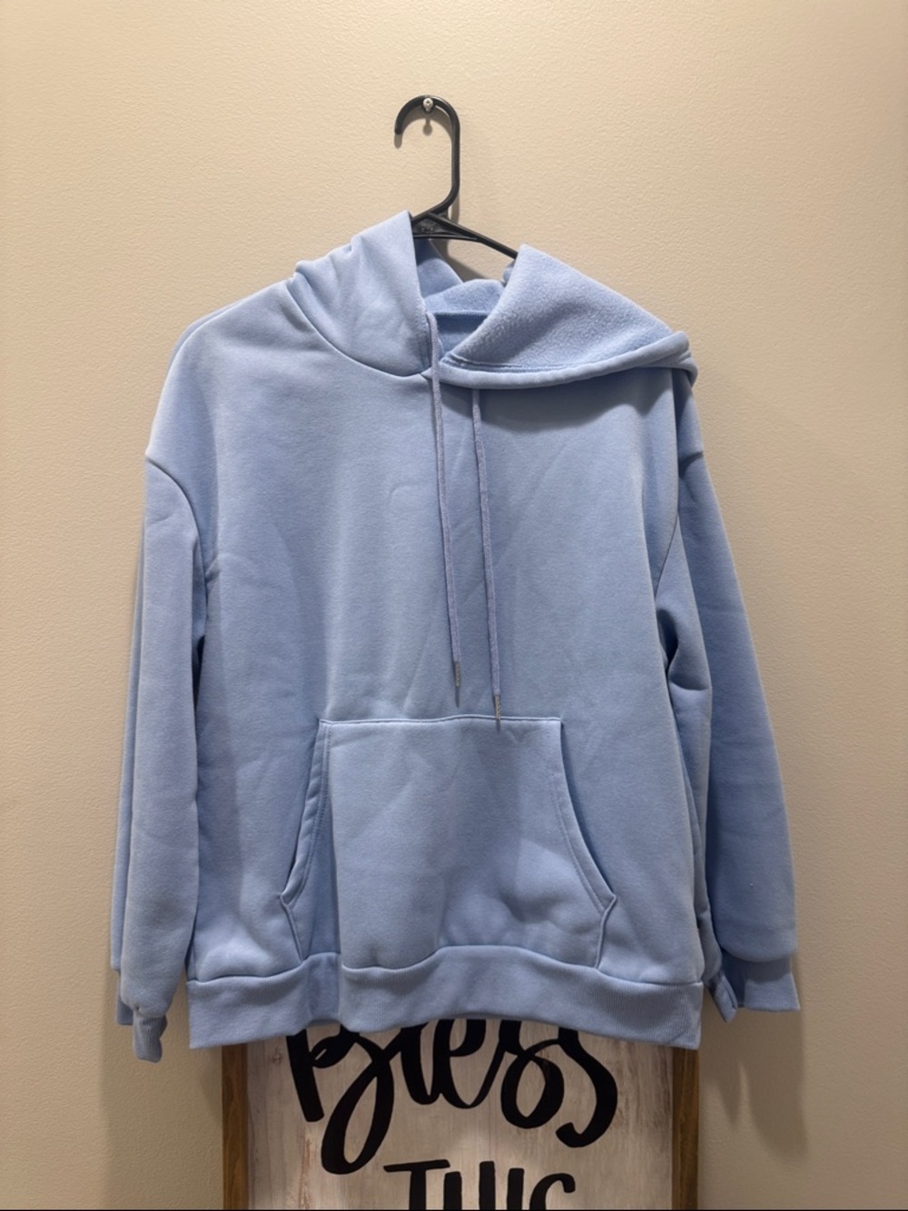 Light Blue women’s Fleece Hoodie Sweatshirt